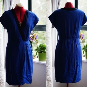 Blue casual J. crew V-neck dress